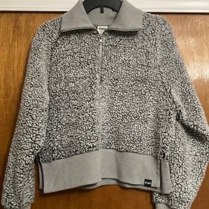 Women’s Victoria’s Secret/Pink, cropped 1/4 zip, Sherpa sweater